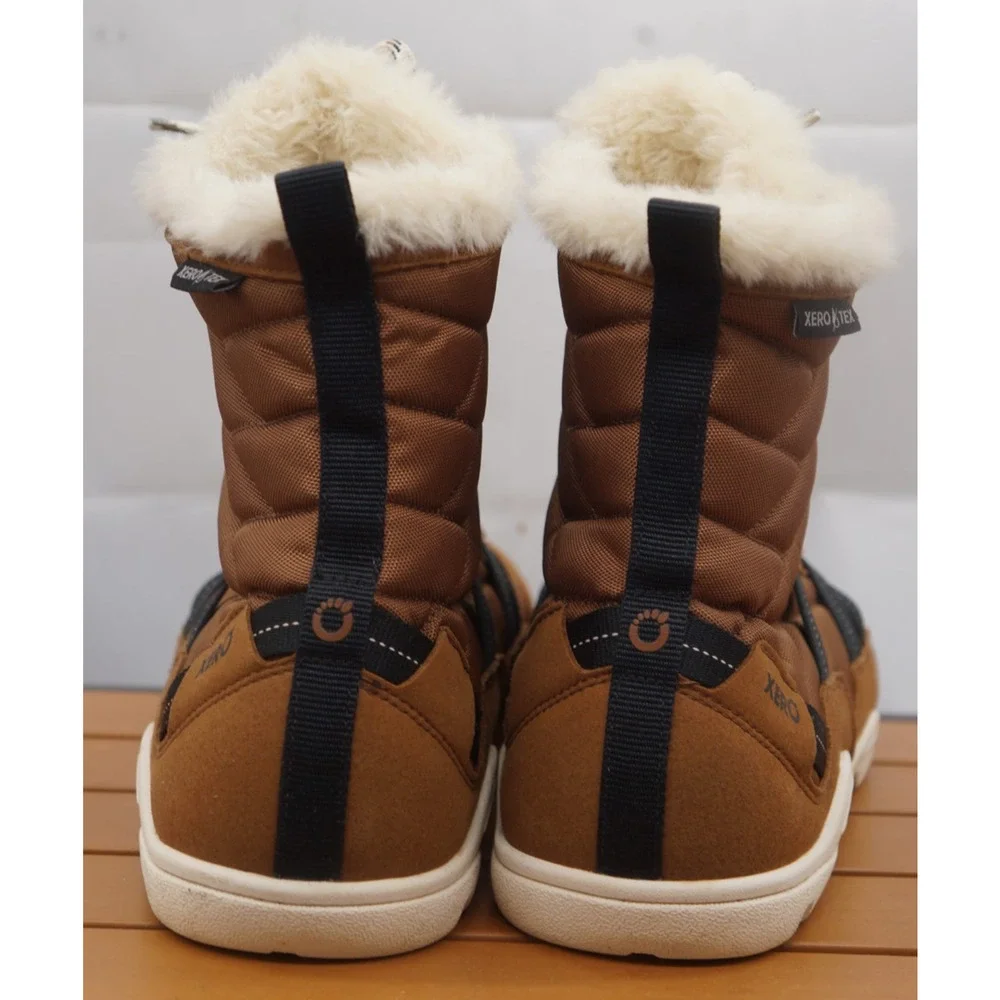 Xero Shoes Alpine Women's Waterproof Snow Boot Brown Faux Fur Lined Sz 10.5US - Picture 5 of 10
